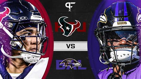 Texans ravens predictions - The Ravens are a 9-point favorite over the Texans in NFL Playoffs odds for the game, courtesy of BetMGM Sportsbook. Baltimore is -275 on the moneyline, while Houston is +225. The over/under (point ...